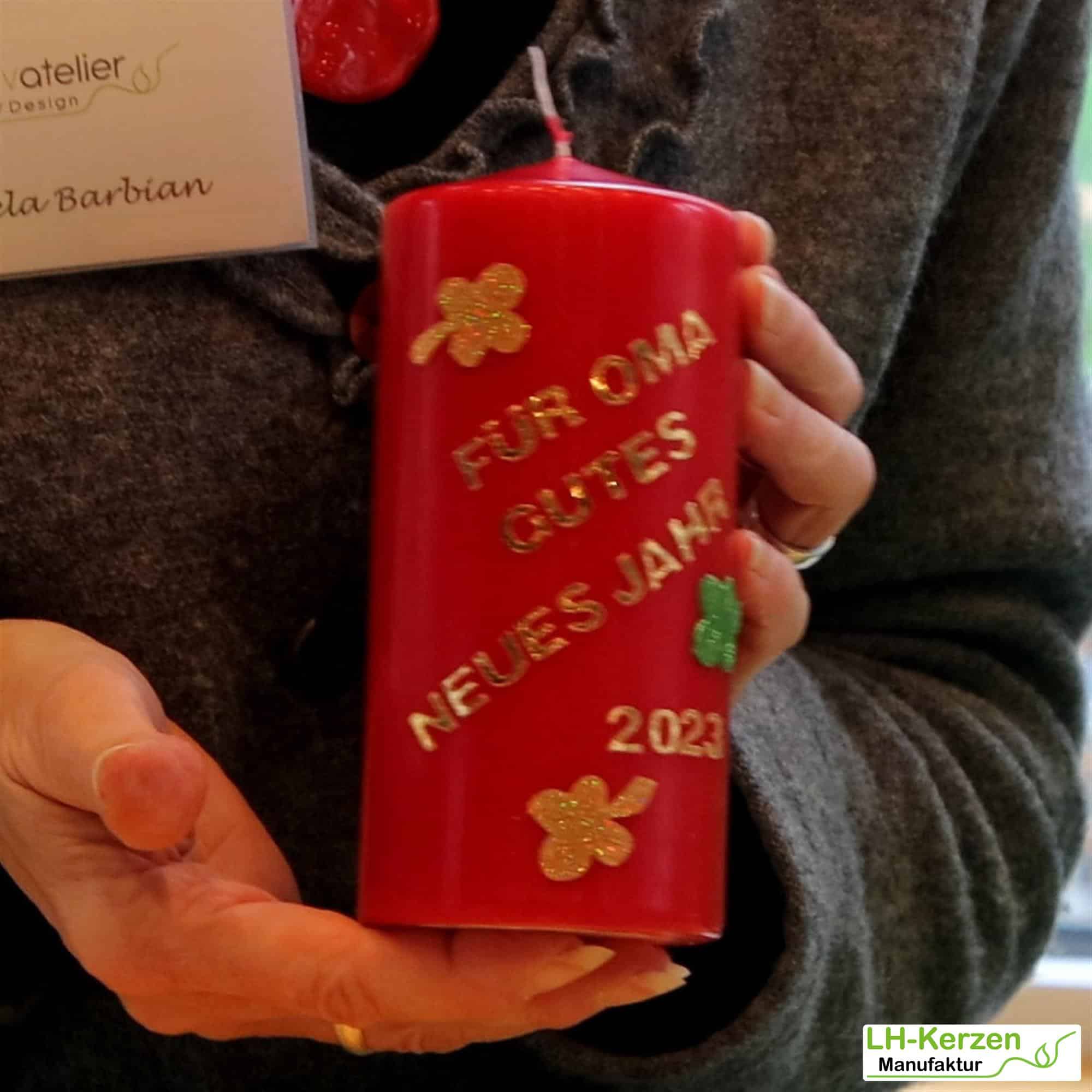 Kerzenbeschriftung Beschriftete Kerze